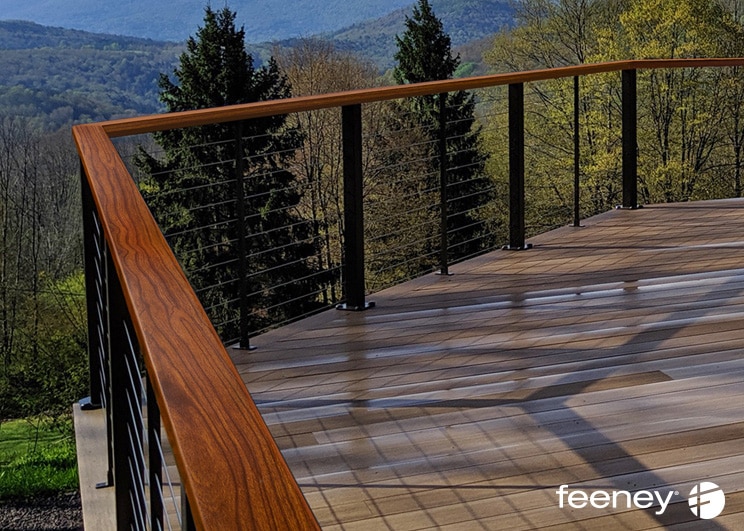 Feeney, Inc. Debuts DesignRail® Top Rail in Realistic Wood Finishes