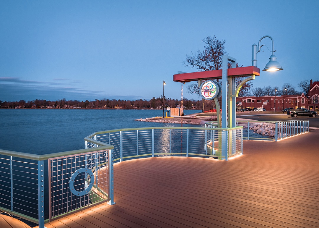 design railing lighting commercial