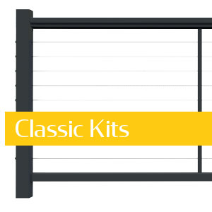 DesignRail® Classic request for quote form. DesignRail® Classic is in stock at your local dealer. Residential applications only, base mount posts, horizontal cablerail infill with bottom rail.