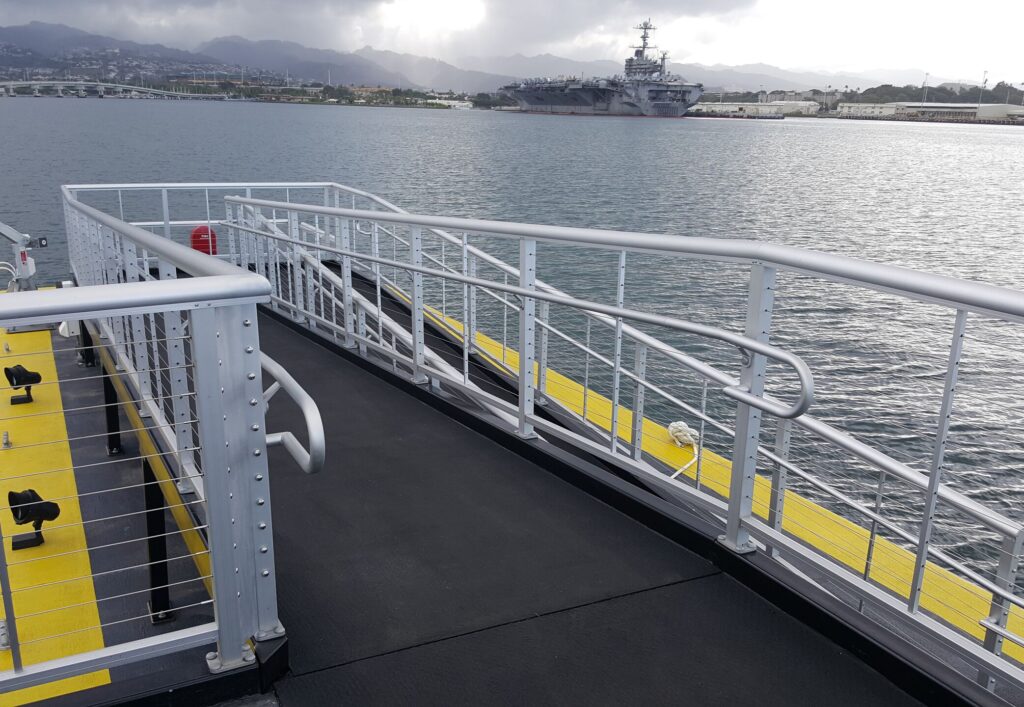 USS Arizona Memorial railings