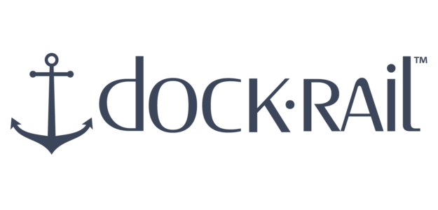 DockRail™ logo in navy