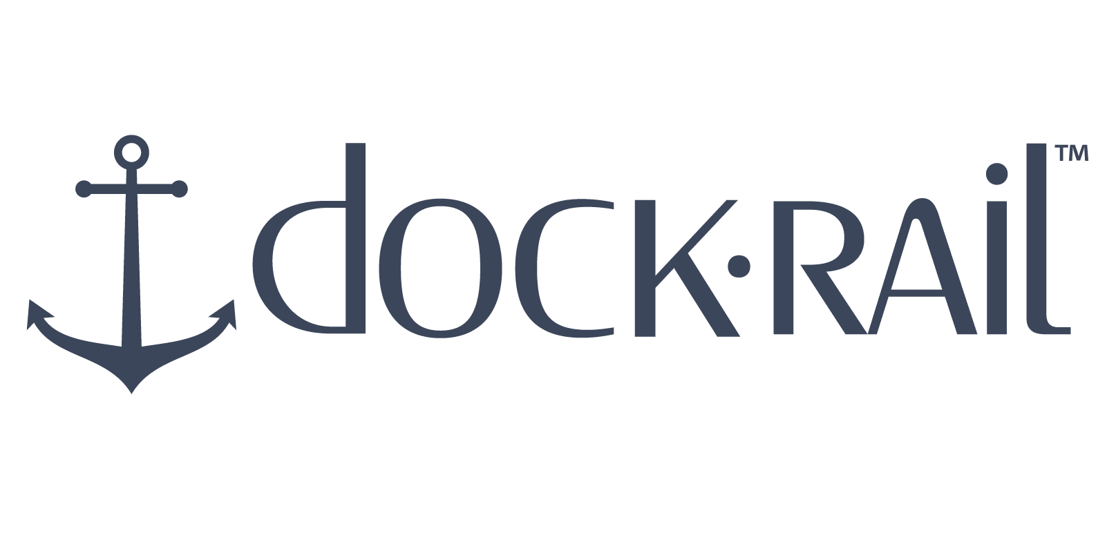 DockRail™ logo in navy